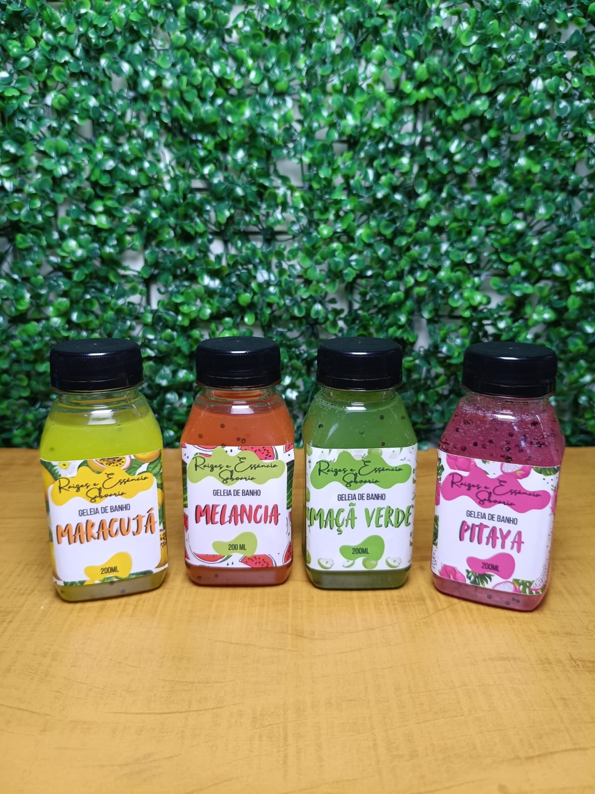 Geleias de Banho Coleção Frutal Maracujá/Melancia/Maçã Verde/Pitaya
